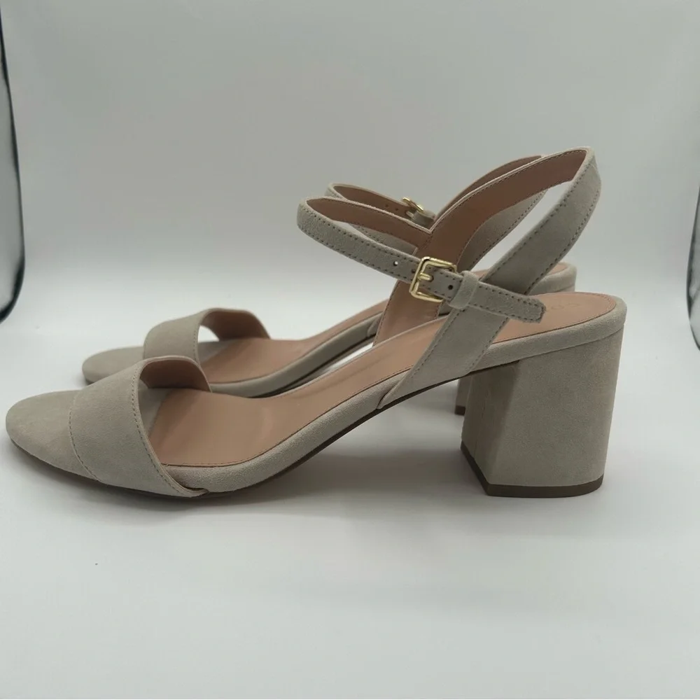 New Womens Cole Haan Josie Block Heels (65mm) heeled Mortar Suede size 11 B